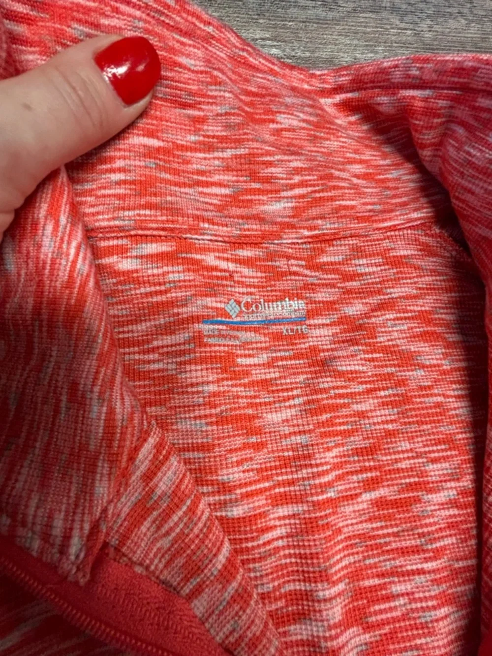 Columbia Quarter Zip Athletic Pullover Layer Shirt Hike Camp Outdoor Athletic XL - Picture 3 of 7